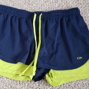 Champion Blue &Green Running Shorts